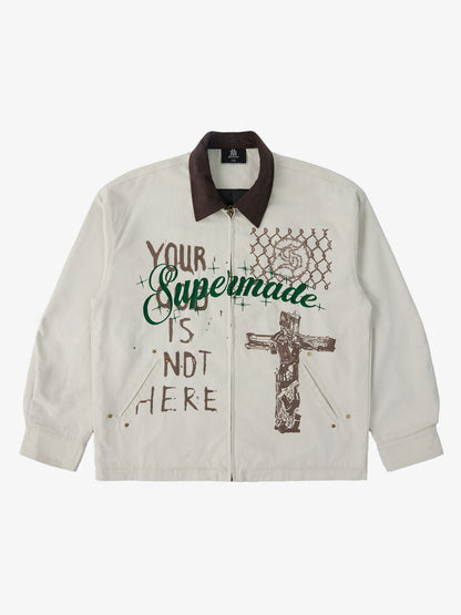 Supermade Retro Slogan Embroidered Canvas Set 