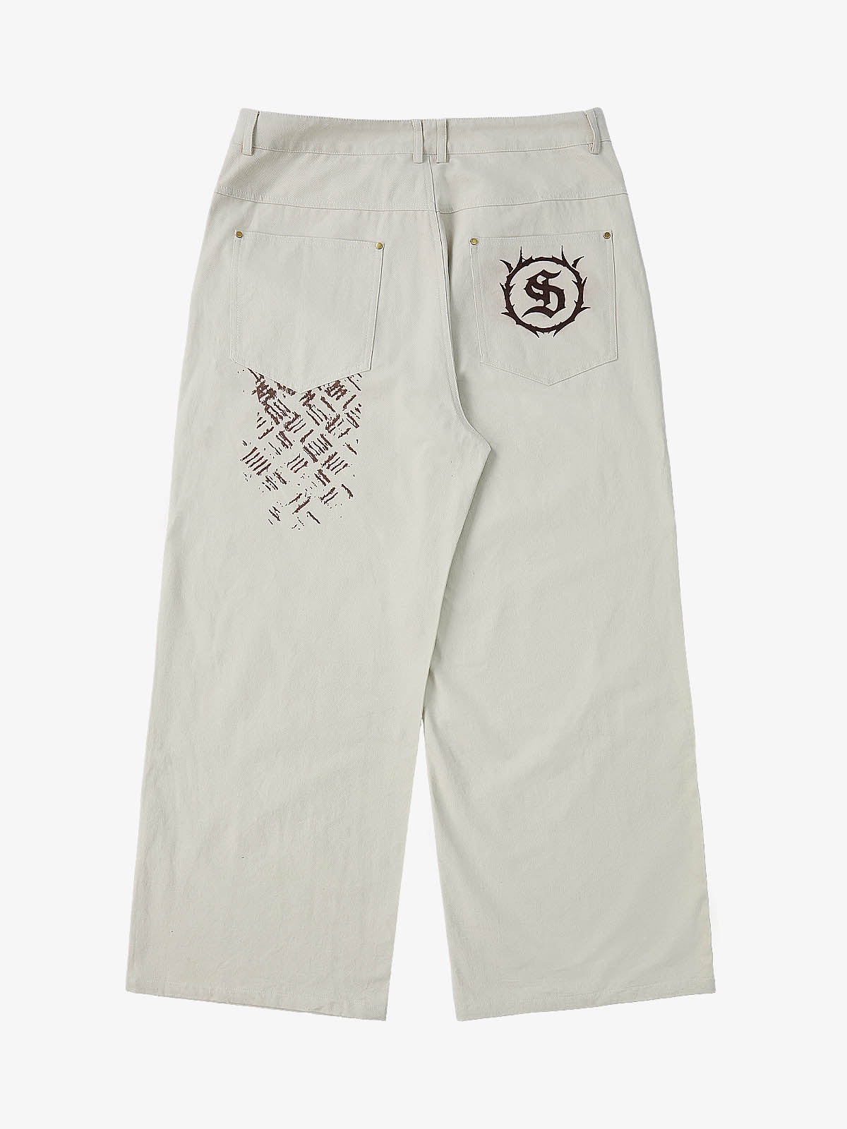 Supermade Retro Slogan Embroidered Canvas Set 