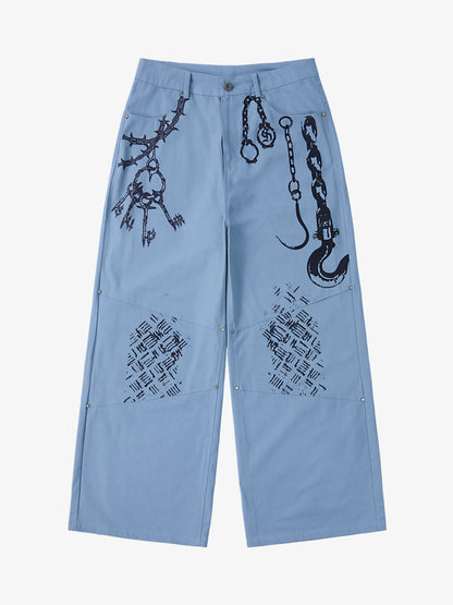 Supermade Retro Slogan Embroidered Canvas Set 