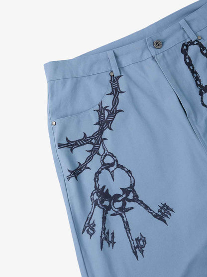 Supermade Retro Slogan Embroidered Canvas Set 