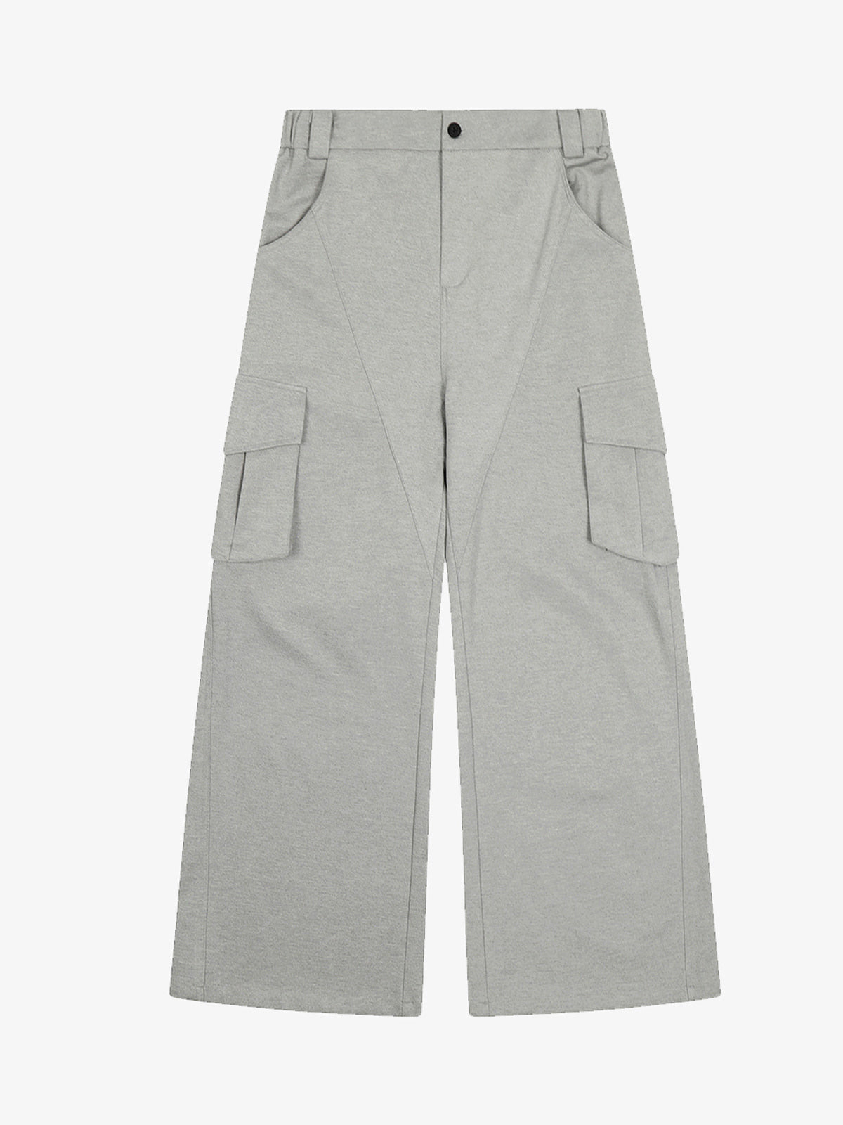Wide-Leg Cargo Trousers with Multi-Pockets for Everyday Wear 