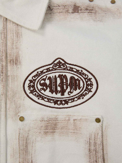 Supermad Logo Gothic Letter Print Set 