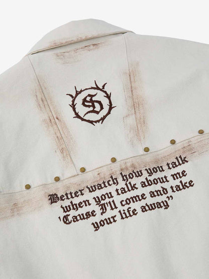 Supermad Logo Gothic Letter Print Set 