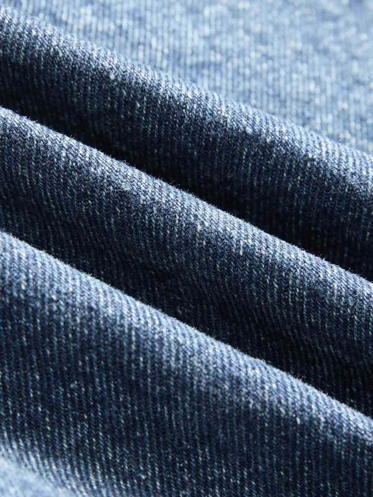 Original Retro Thorn and Key Pattern Laser-Burnout Baggy Jeans 