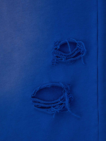 Supermade Vintage Distressed Print Patchwork Sweatshirt Set 