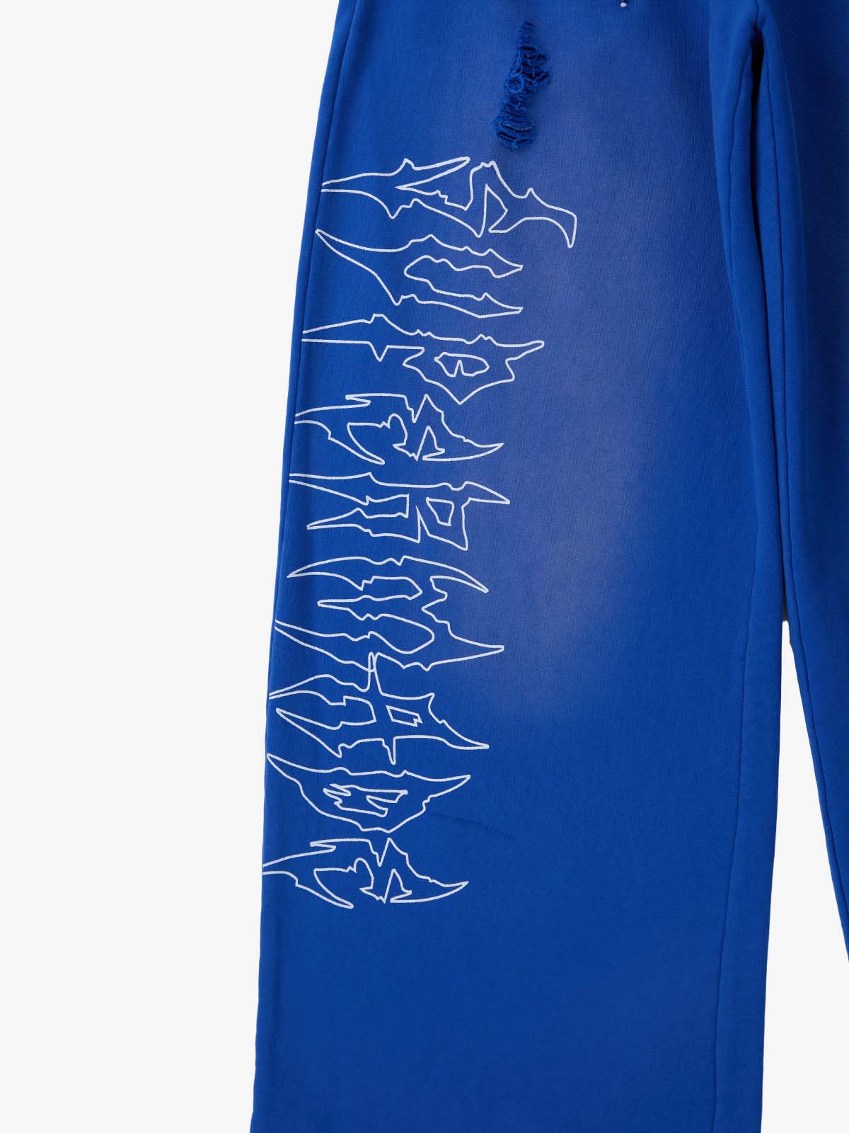 Supermade Vintage Distressed Print Patchwork Sweatshirt Set 