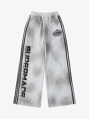 Supermade Vintage Distressed NO.3 Stand Collar Tracksuit 