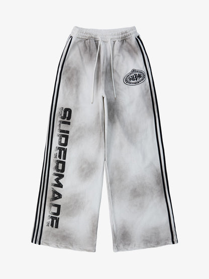 Supermade Vintage Distressed NO.3 Stand Collar Tracksuit 