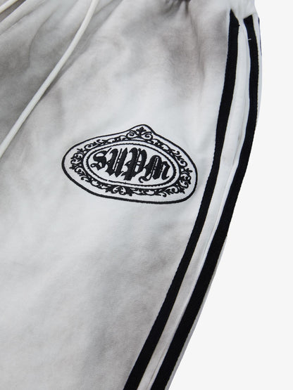 Supermade Vintage Distressed NO.3 Stand Collar Tracksuit 