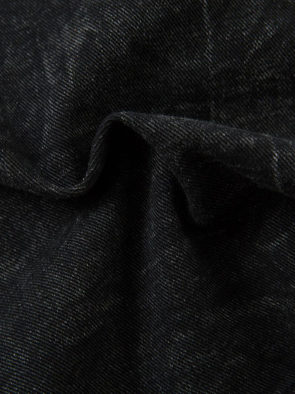 High-Waisted Wide-Leg Denim Pants with Unique Geometric Design 