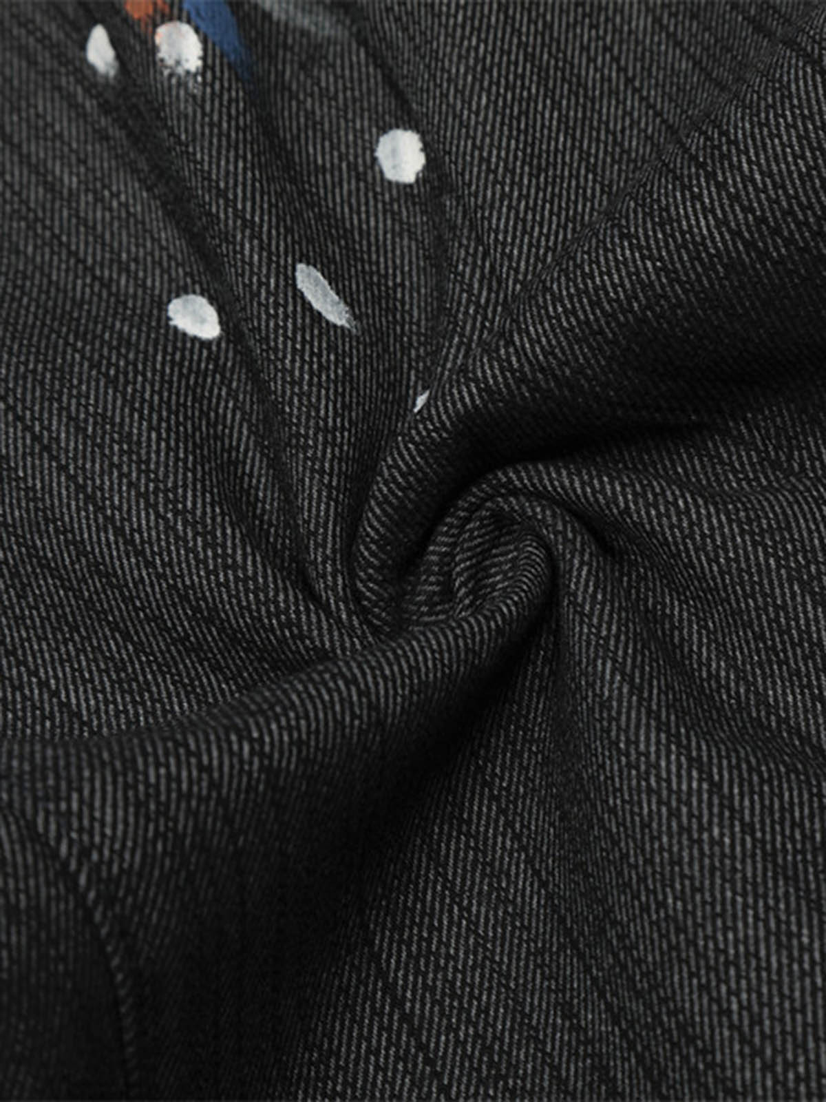 Stylish Wide-Leg Trousers with Artistic Embroidery and Adjustable Drawstrings 