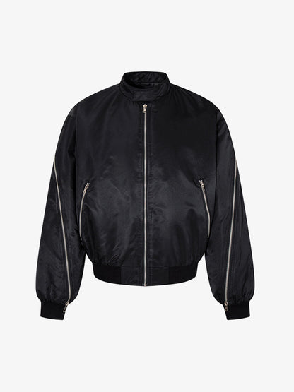 Minimalist Zip Bomber Jacket 