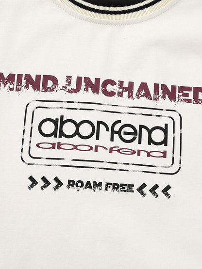 Stylish Layered T-Shirt with Bold Graphic Design for Casual Wear 