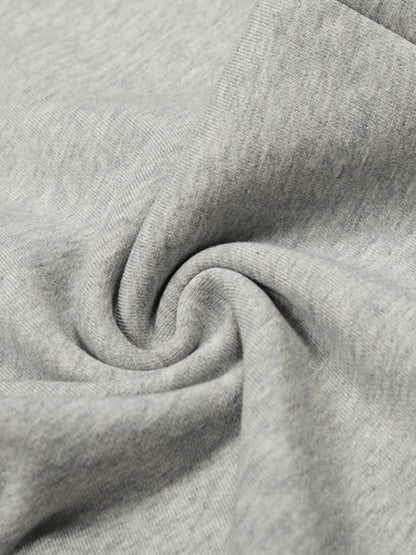 Vintage Wash Denim Waistband Patchwork Sweatpants