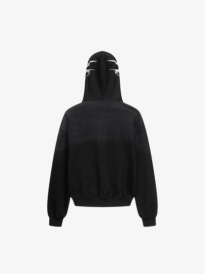 Skull Pattern Knit Sweater for Bold Fashion Statements 