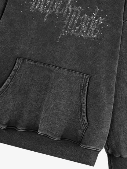 THE SUPERMADE Three-color Imitation Diamond Effect LOGO Graphic Tee with Washing pocket design Design 