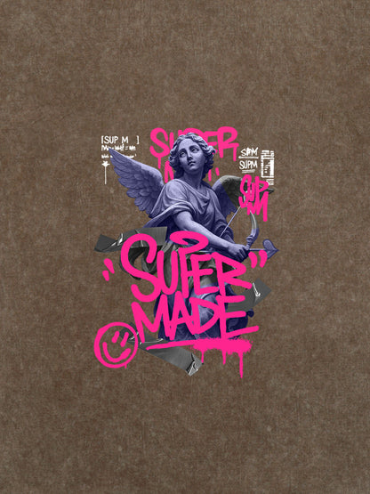 Street Lucky Angel graphic design T-shirt 