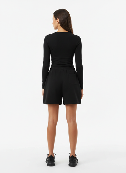 Street Graphic Drawstring Shorts