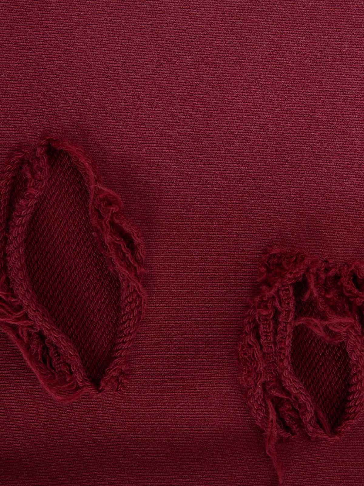 Supermade Vintage Distressed Print Patchwork Sweatshirt Set