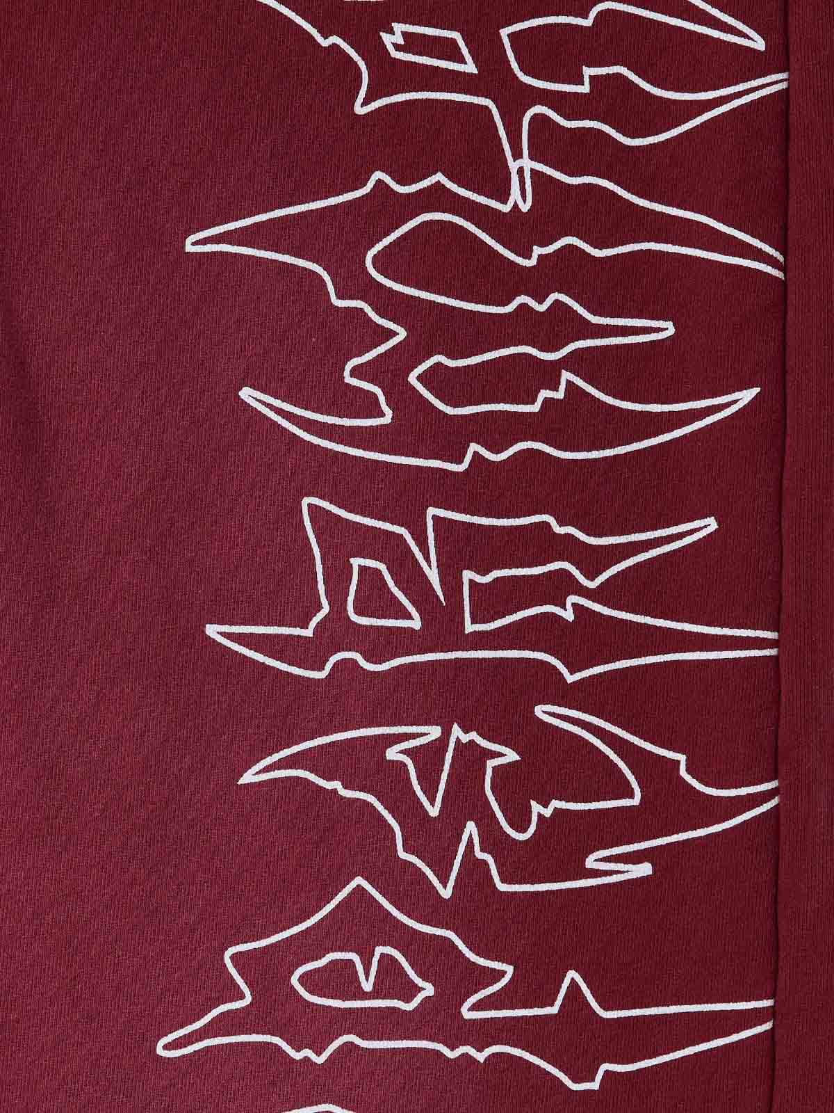 Supermade Vintage Distressed Print Patchwork Sweatshirt Set