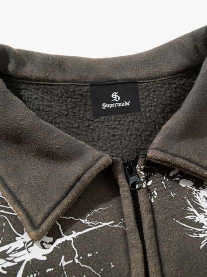 Skull Pattern Knit Sweater for Fall and Winter 