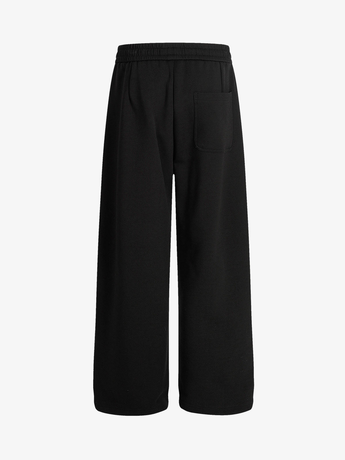 Checkered Wide-Leg Pants with Asymmetric Zippered Panel 