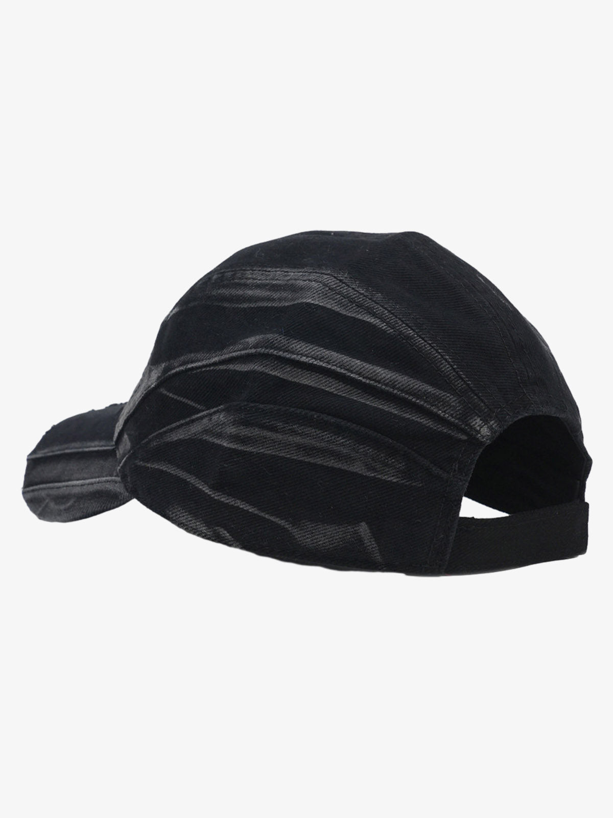 Washed Cotton Canvas Baseball Cap - Black, Vintage Style Adjustable Hat for Men and Women?
