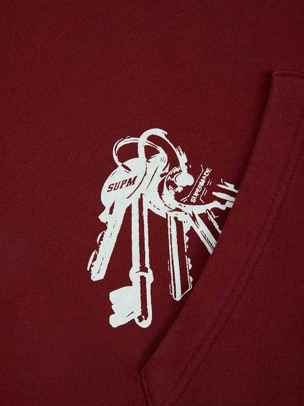 Supermade Vintage Distressed Print Patchwork Sweatshirt Set