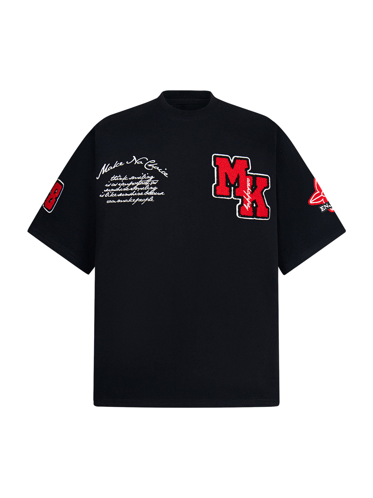 Embroidered Oversized T-Shirt Set 