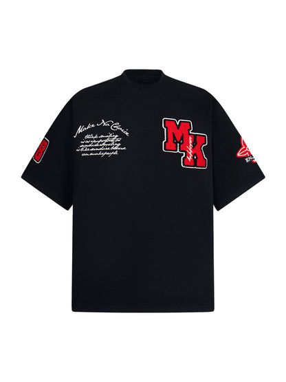 Embroidered Oversized T-Shirt Set 