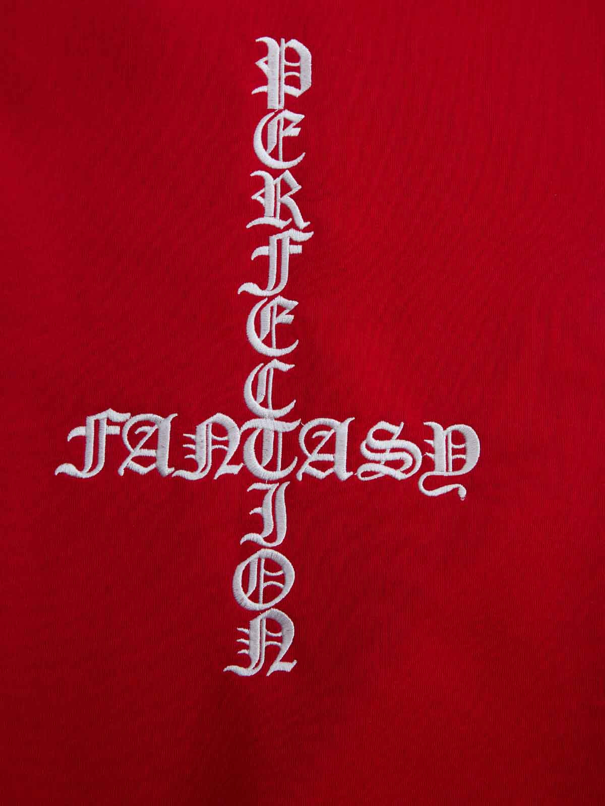 Gothic Letter Cross Embroidery Zip Up Hoodie and Sweatpants Set