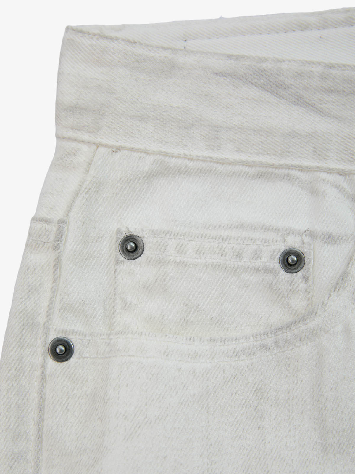 Colorful Cross Patch Straight Leg with Detachable Chain Jeans