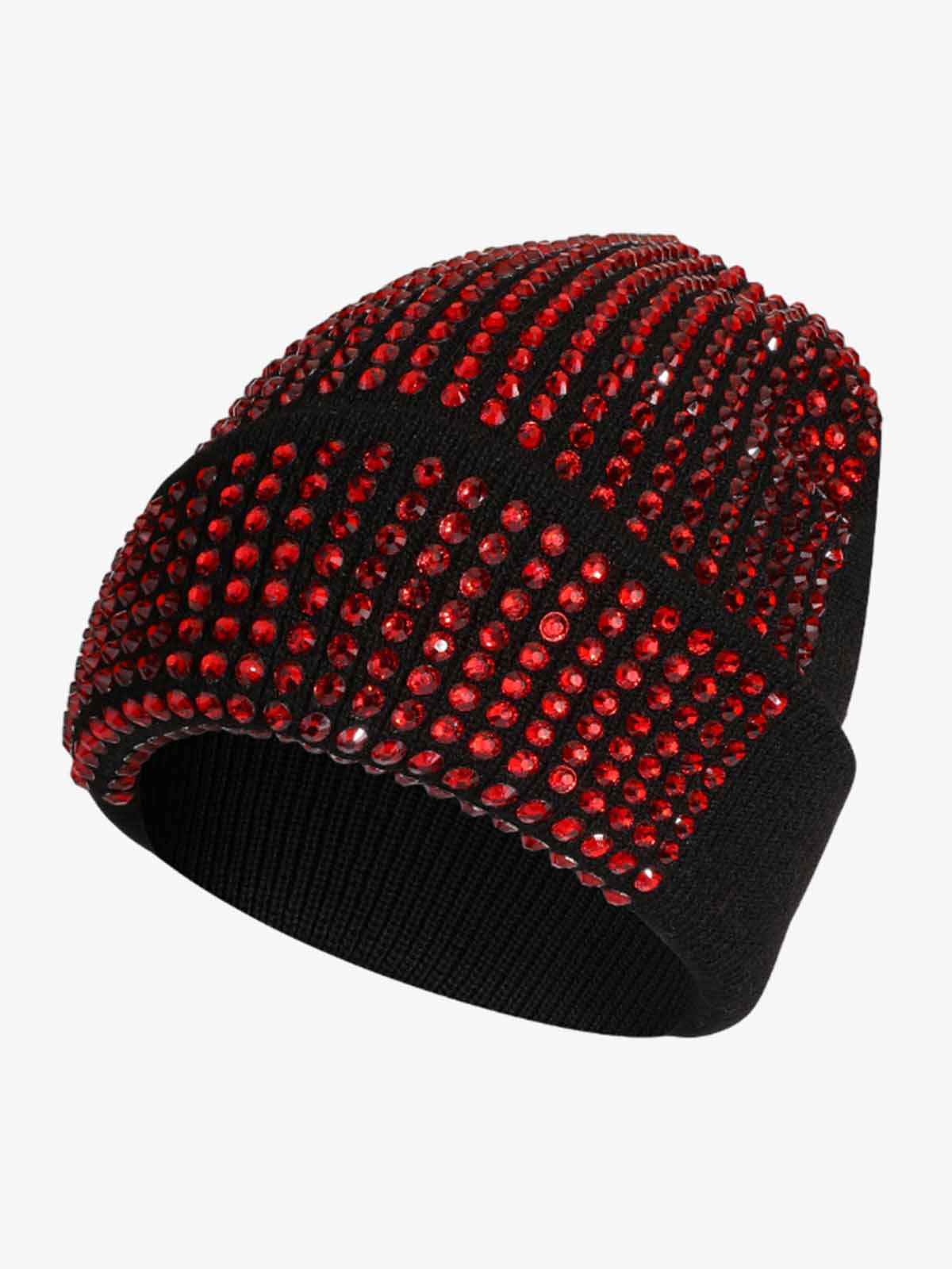 Knitted Rhinestone Beanie Hat with Sequins and Sparkle Design for Women and Men Fashion Winter Warm Cap?