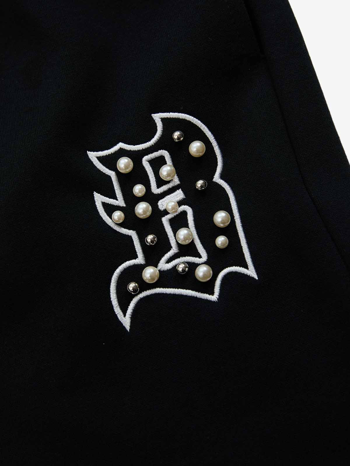 Supermade Pearl Embellished Zip Up Set