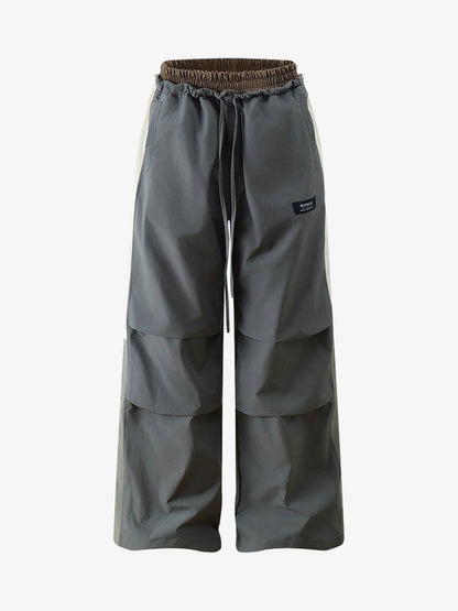 Stylish Wide-Leg Trousers with Adjustable Waistband for All-Season Comfort 