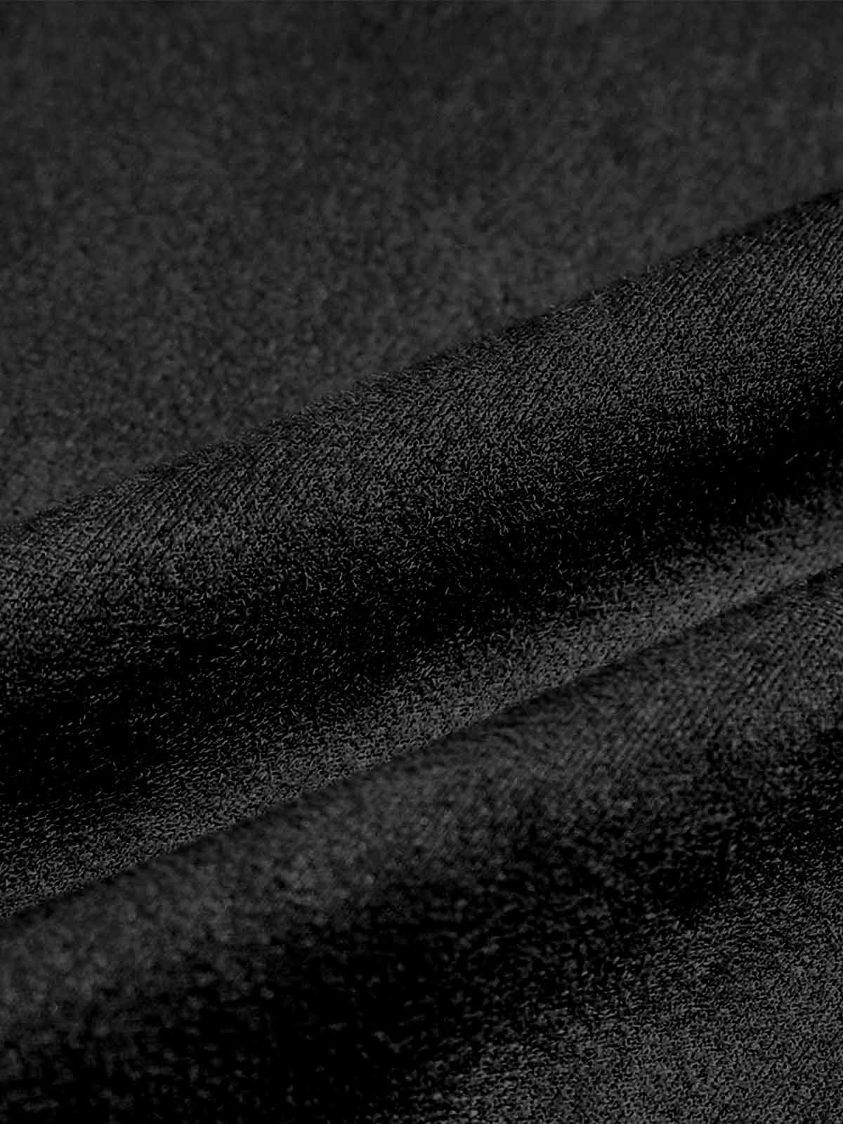 Metallic Print Suede Crew Neck T-Shirt 