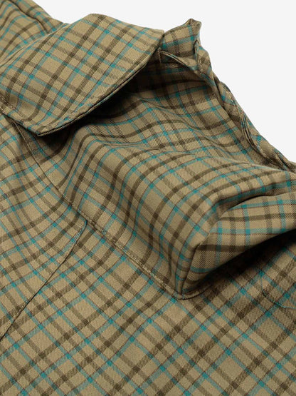 Plaid Drawstring Shorts for Casual Wear 