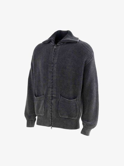 Vintage Chunky Zip Up Knit Jacket 