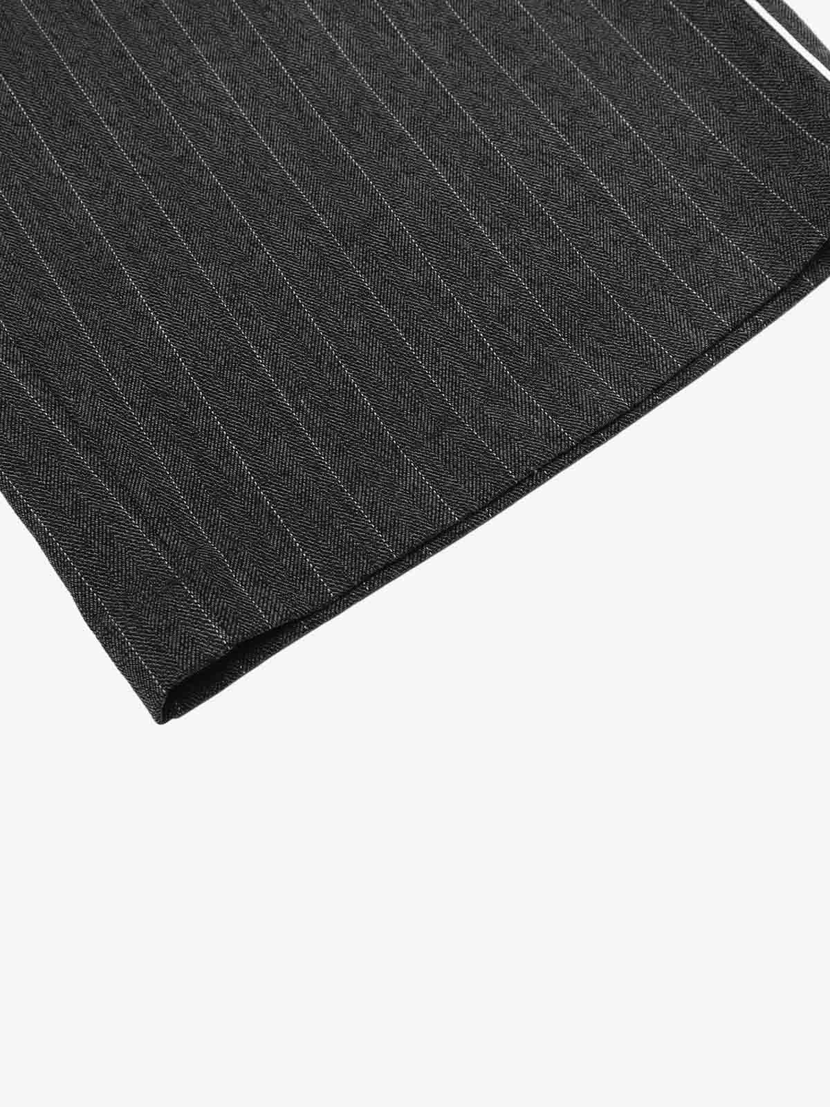 Thesupermade American Retro Color-Blocked Striped Stand-Collar Tracksuit 