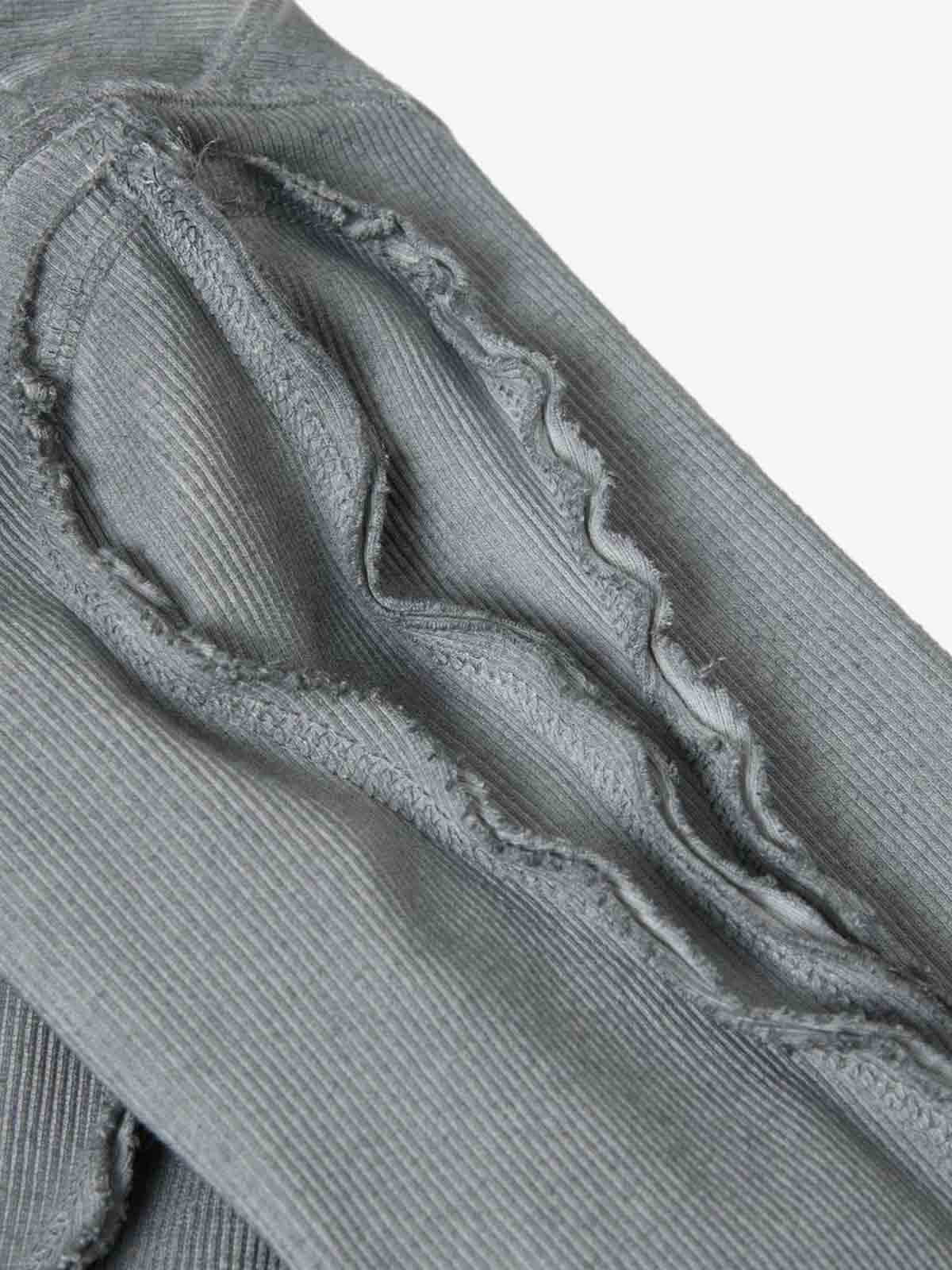 Corduroy Long Sleeve Tactical Shirt with Embroidered Logo and Padded Shoulders 