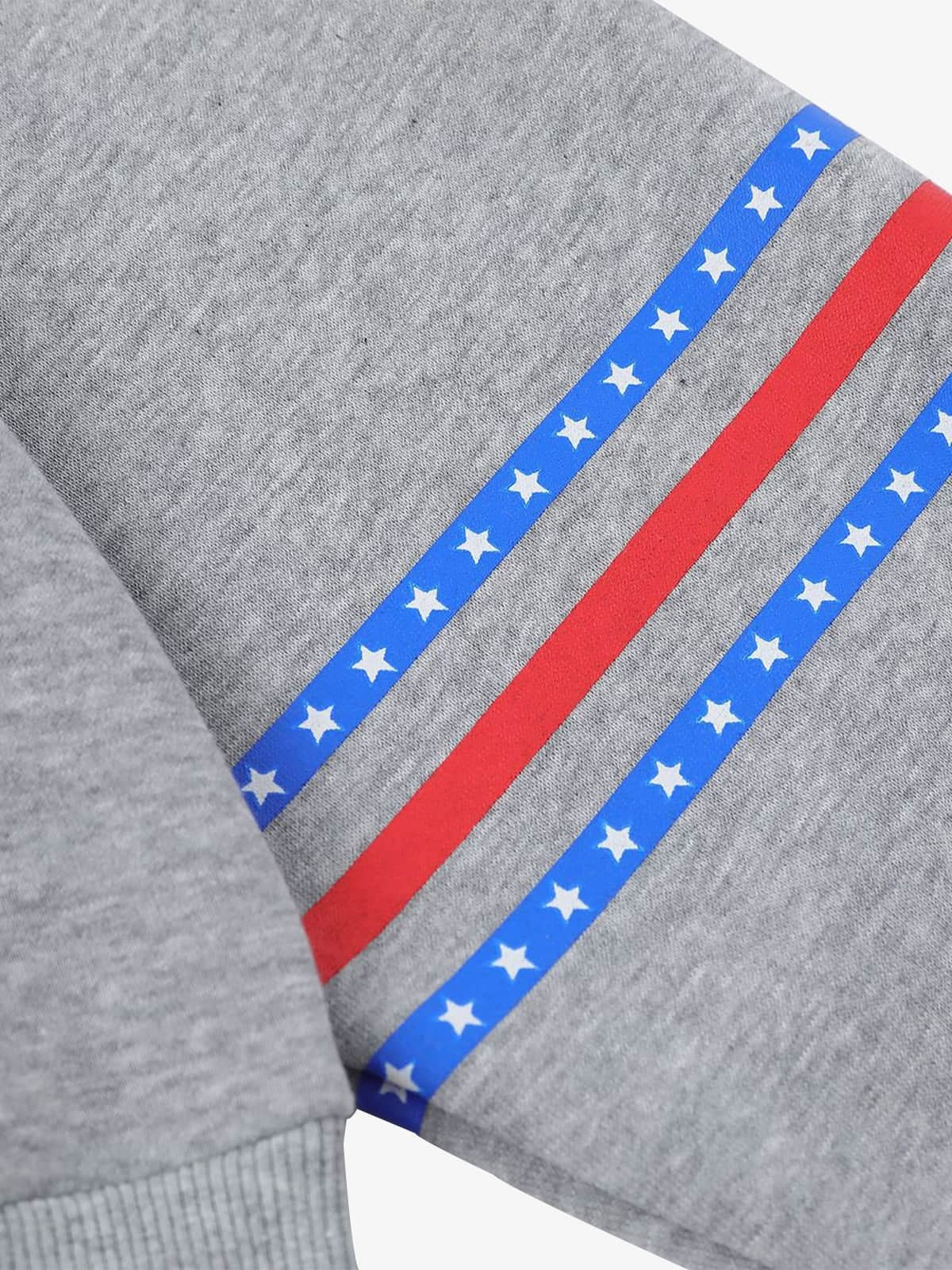 Rretro Sporty Hooded Sweatshirts