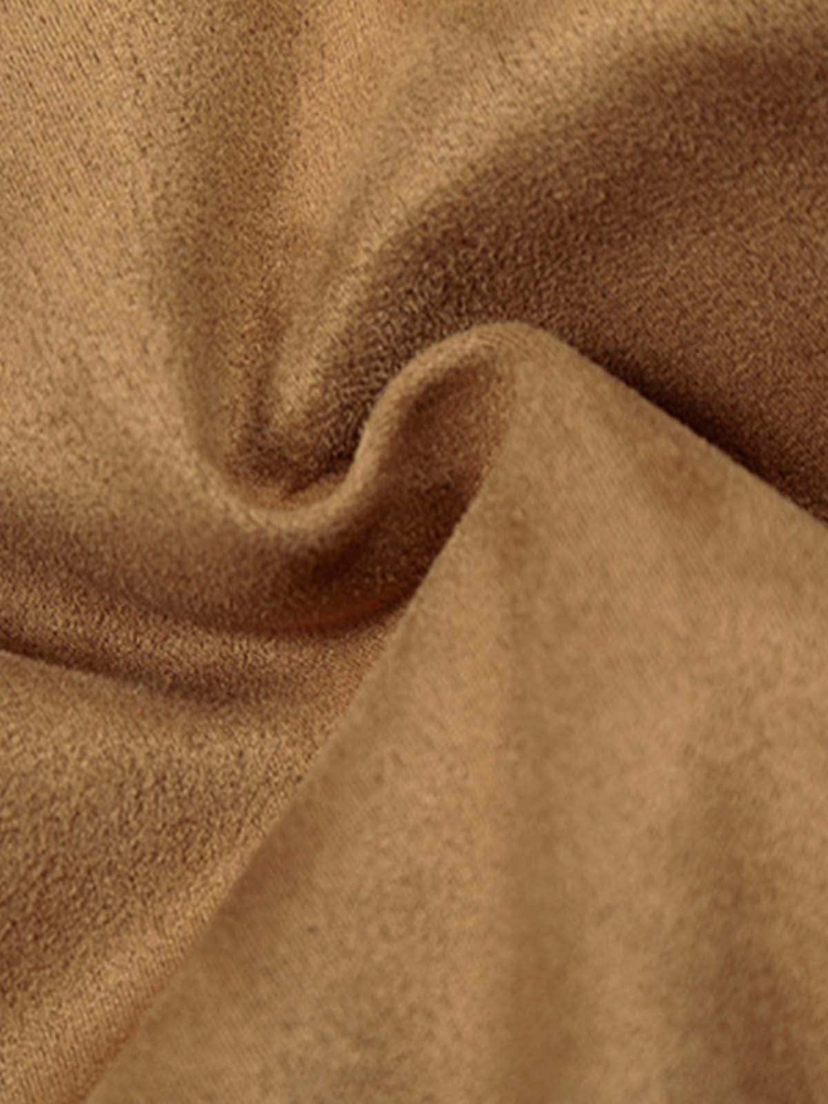 Vintage Distressed Deconstructed Faux Fur Collar Jacket 