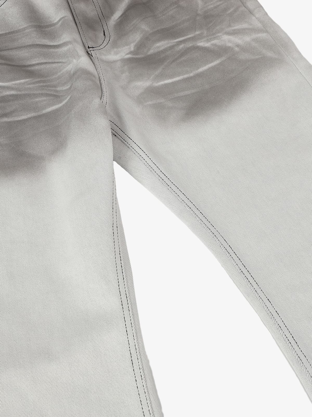 Stylish Silver Gradient Flare Jeans for Women - Perfect for Trendy Outfits 