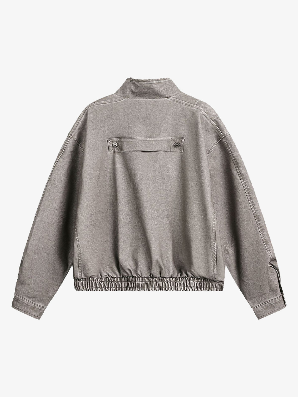 Stylish Gray Bomber Jacket for Modern Fashionistas 