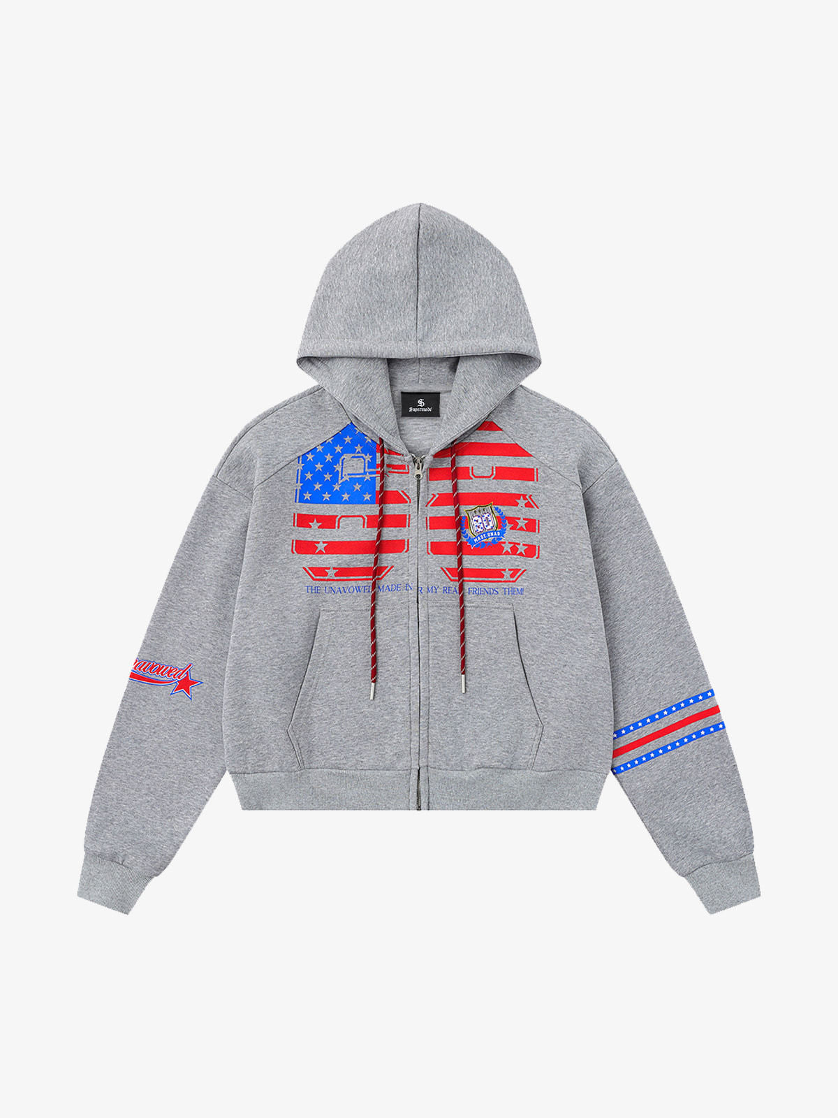 Rretro Sporty Hooded Sweatshirts