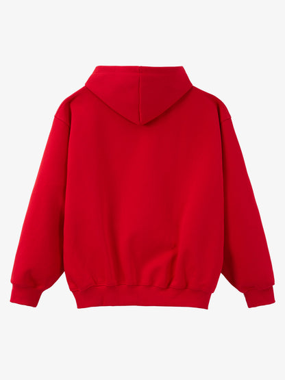 Gothic Letter Cross Embroidery Zip Up Hoodie and Sweatpants Set