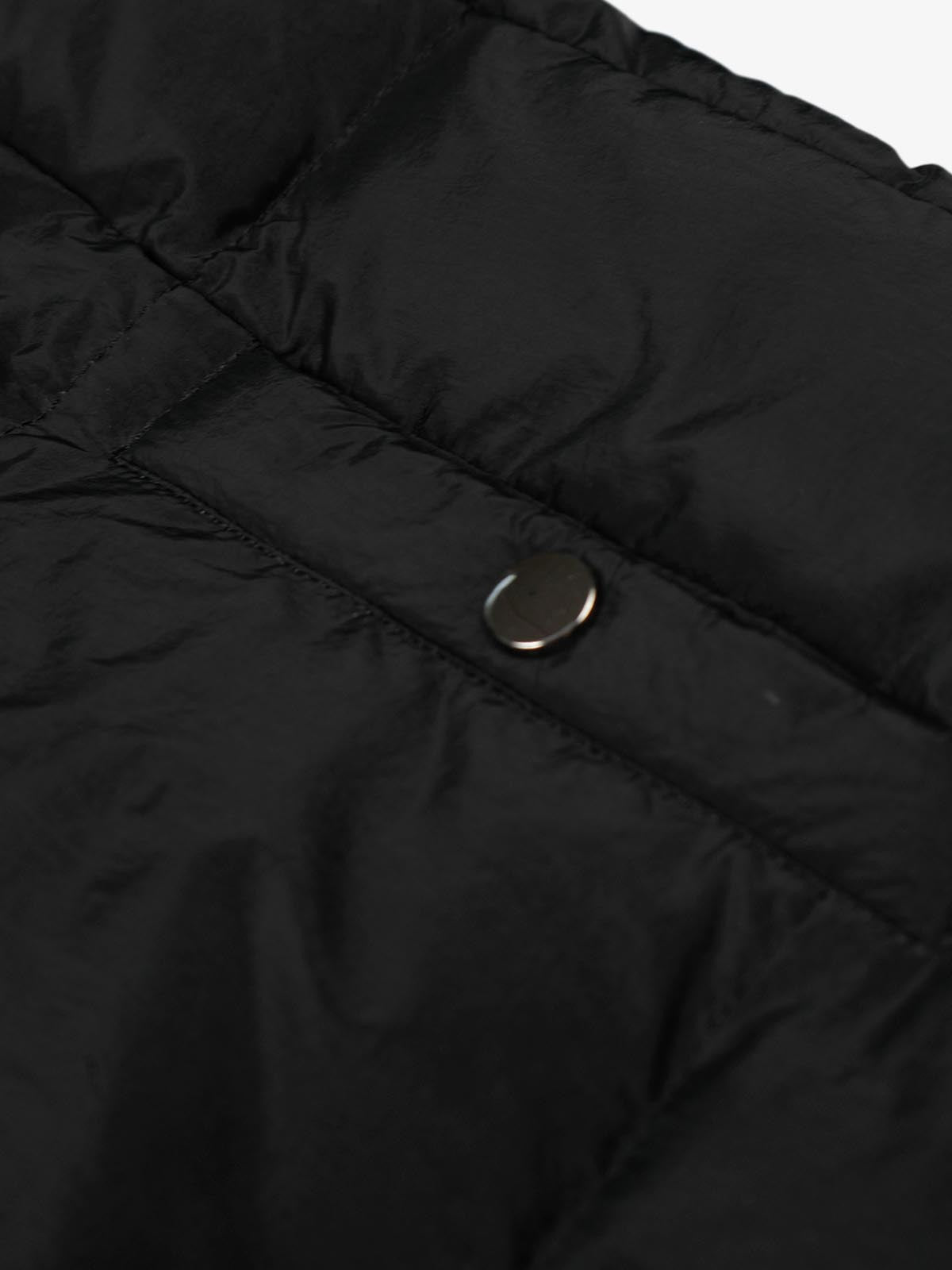 Vintage Asymmetric Zip High-Neck Puffer Jacket