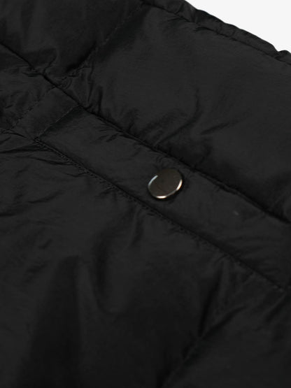 Vintage Asymmetric Zip High-Neck Puffer Jacket