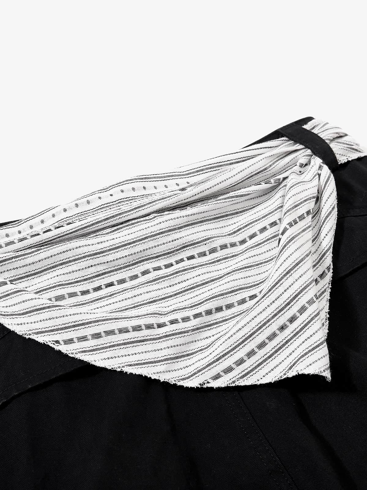 Cotton Blend Wide Leg Cargo Pants with Adjustable Drawstring and Decorative Tassels?