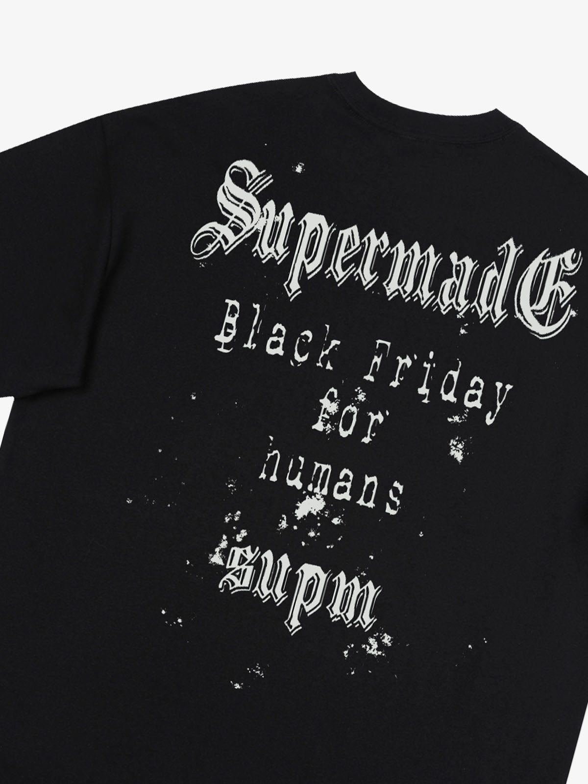 THE SUPERMADE Black Friday Gothic Skull Spiderweb Graphic T-Shirt 